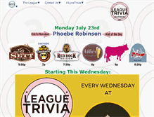 Tablet Screenshot of leaguetrivia.com